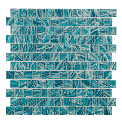 Anthology Oceanique High Tide 1 x 1 12" x 12" Glass Mosaic