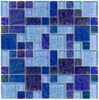 Anthology Splash 8MM Random Pattern 12" x 12" Glass Mosaic