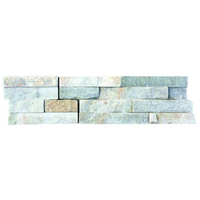 Bati Orient Floors-Wall Cladding 4" x 14" Beige Grey Natural Stone Mosaic
