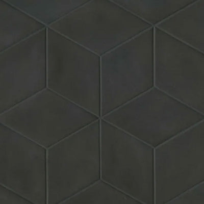 Bedrosians Allora 7.38" x 12.75" Solid Black Porcelain Tile
