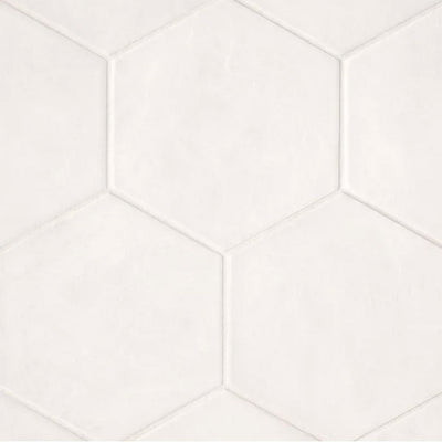 Bedrosians Allora 8.50" x 10" Solid White Porcelain Tile