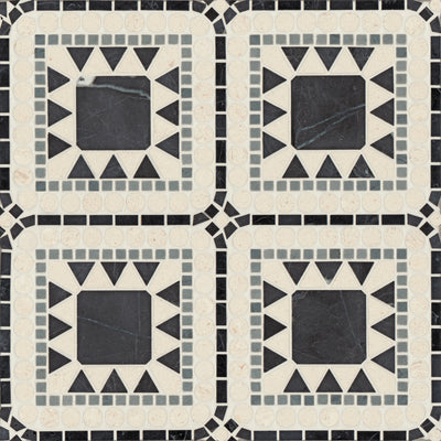 Bedrosians Atrium 15.75" x 15.75" Marble Mosaic