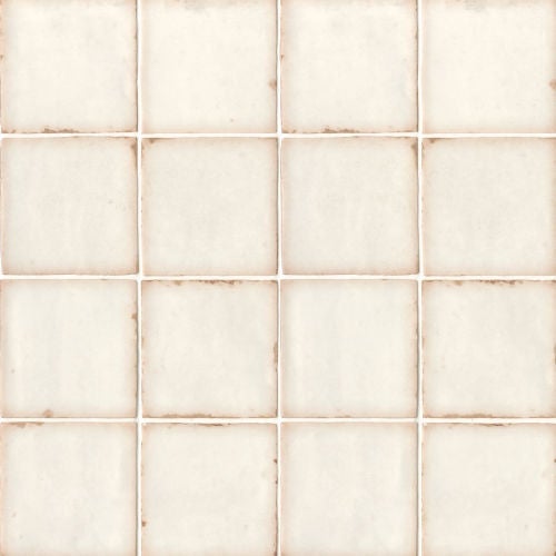 Bedrosians Casablanca 5" x 5" White Ceramic Tile