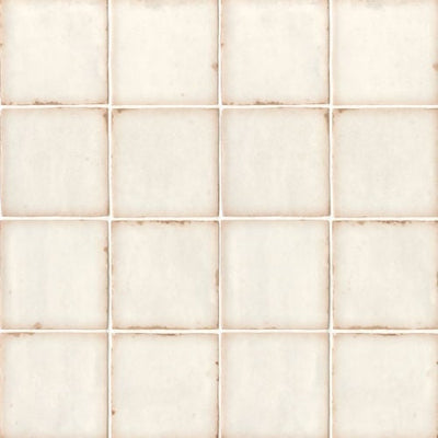 Bedrosians Casablanca 5" x 5" White Ceramic Tile