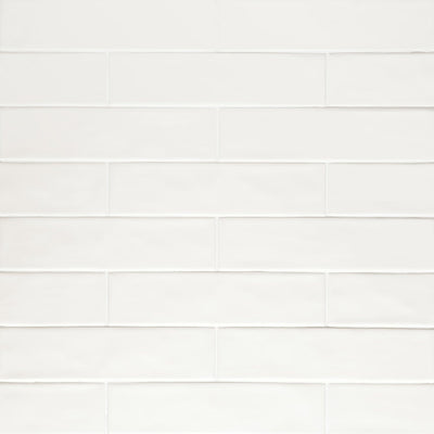 Bedrosians Clara 2.75" x 11" White Matte Porcelain Tile
