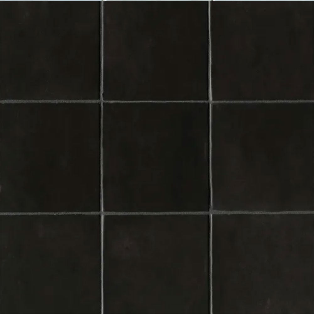 Bedrosians Cloe 5" x 5" Black Ceramic Tile