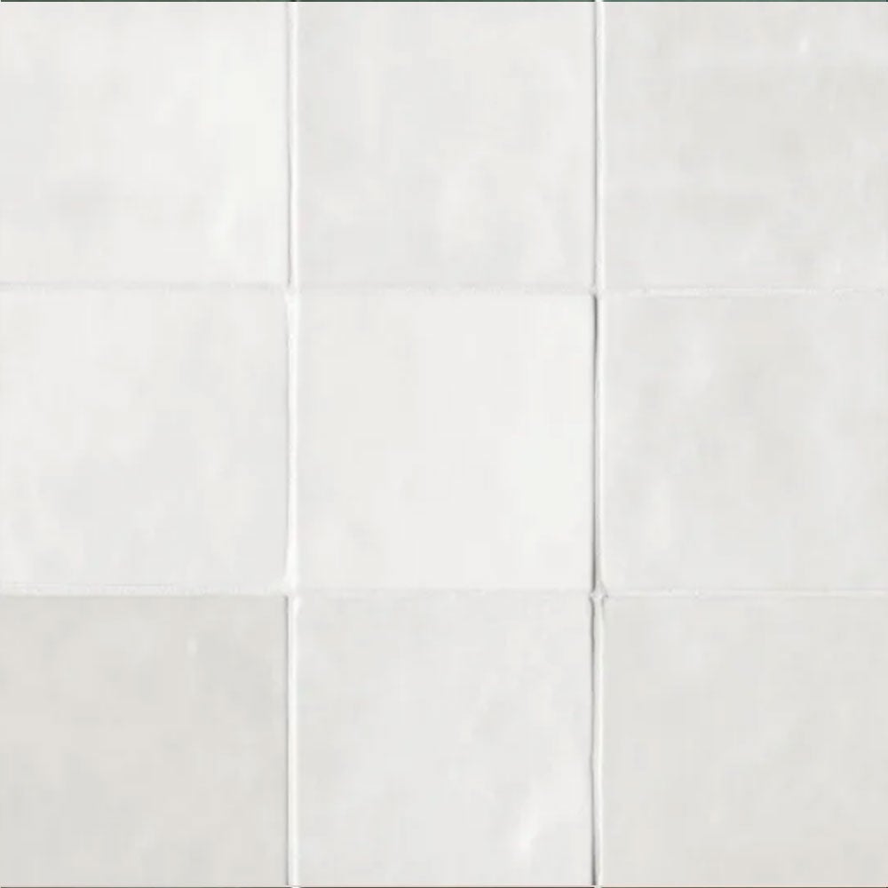 Bedrosians Cloe 5" x 5" White Ceramic Tile