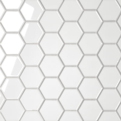 Bedrosians Le Cafe 2 x 2 Hexagon 11" x 12.75" Porcelain Mosaic