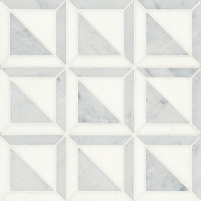 Bedrosians Matisse Square 12.13" x 12.13" Marble Mosaic