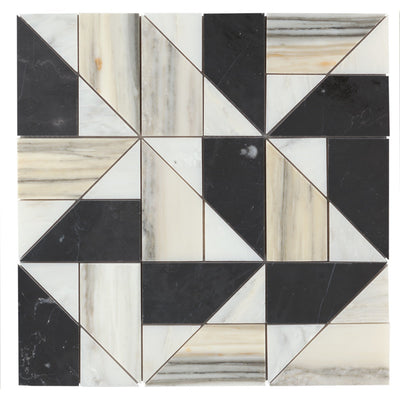Bedrosians Modni Quin 11.63" x 11.63" Marble Mosaic