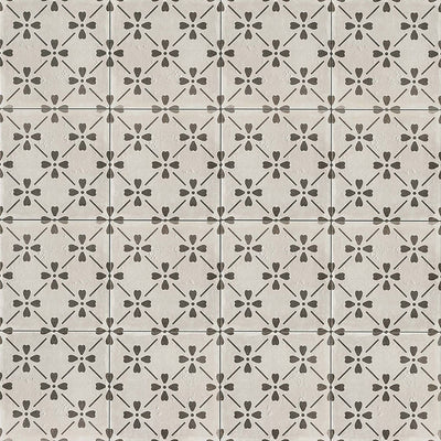 Bedrosians Palazzo Bloom 12" x 12" Porcelain Tile Vintage Grey Bloom