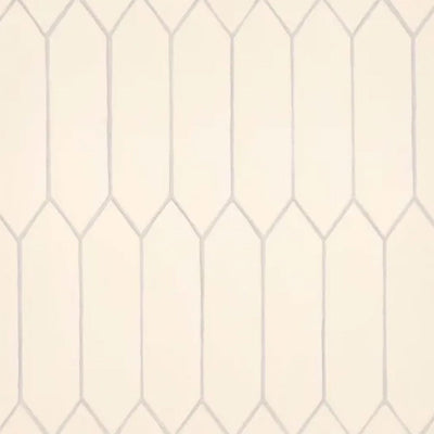 Bedrosians Reine 3" x 12" White Gloss Ceramic Tile