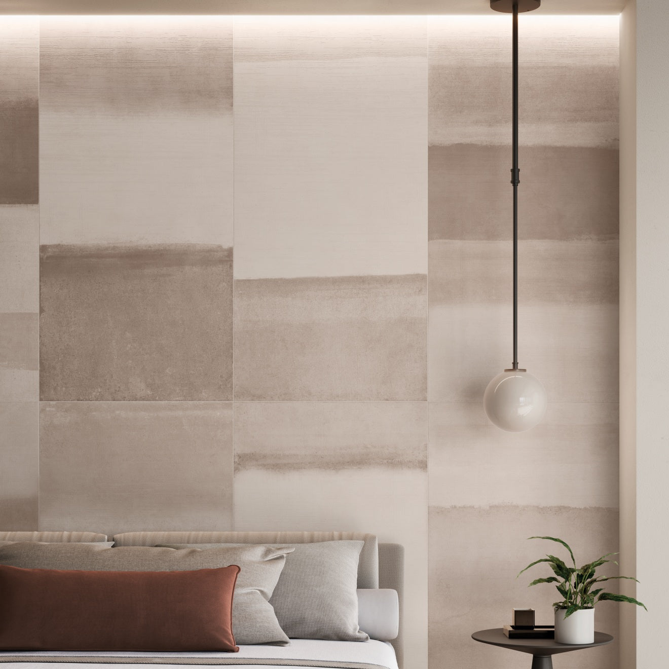 Bedrosians Sahara 24" x 48" Porcelain Tile Rose