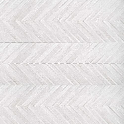 Bedrosians Textuality 16" x 47" White Ceramic Tile