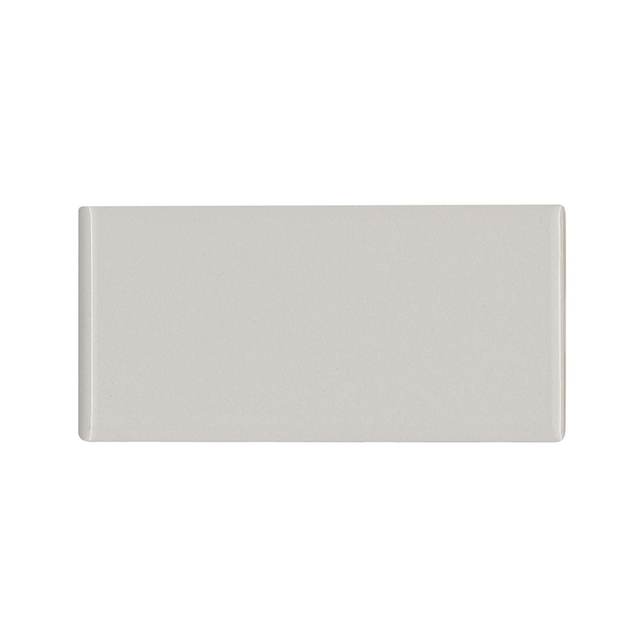 Bedrosians Traditions 3 Inch 3" x 6" Ceramic Bullnose Tender Gray
