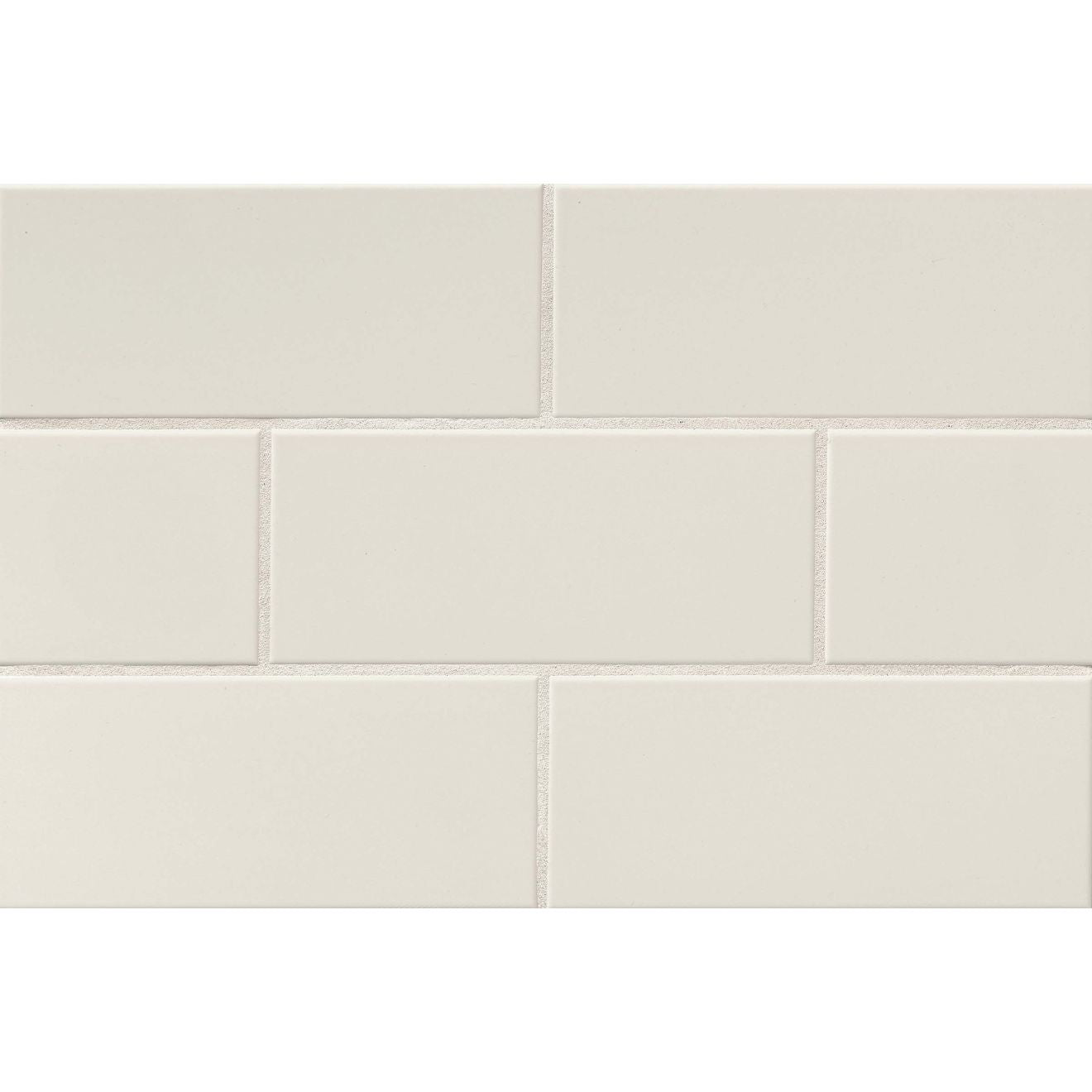 Bedrosians Traditions 4.25" x 10" Ceramic Tile Ice White Gloss