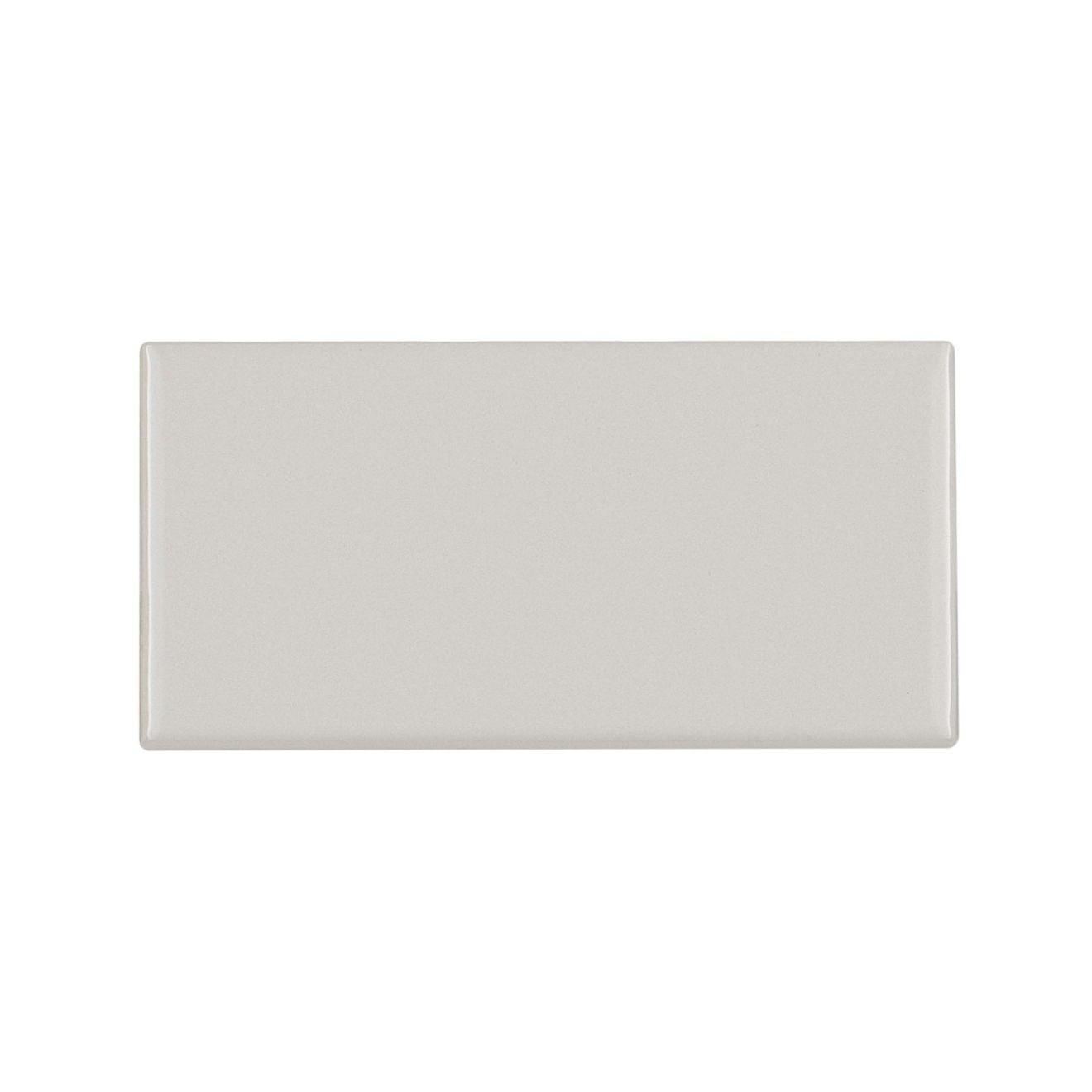 Bedrosians Traditions 6 Inch 3" x 6" Ceramic Bullnose Tender Gray