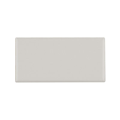 Bedrosians Traditions 6 Inch 3" x 6" Ceramic Bullnose Tender Gray