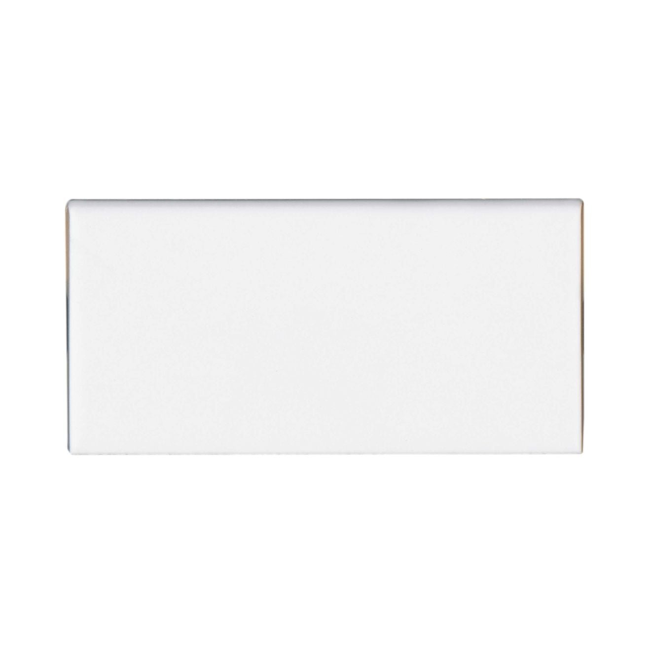 Bedrosians Traditions 6 Inch 3" x 6" Ceramic Bullnose Ice White