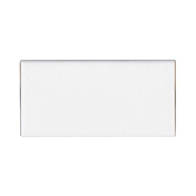 Bedrosians Traditions 6 Inch 3" x 6" Ceramic Bullnose Ice White