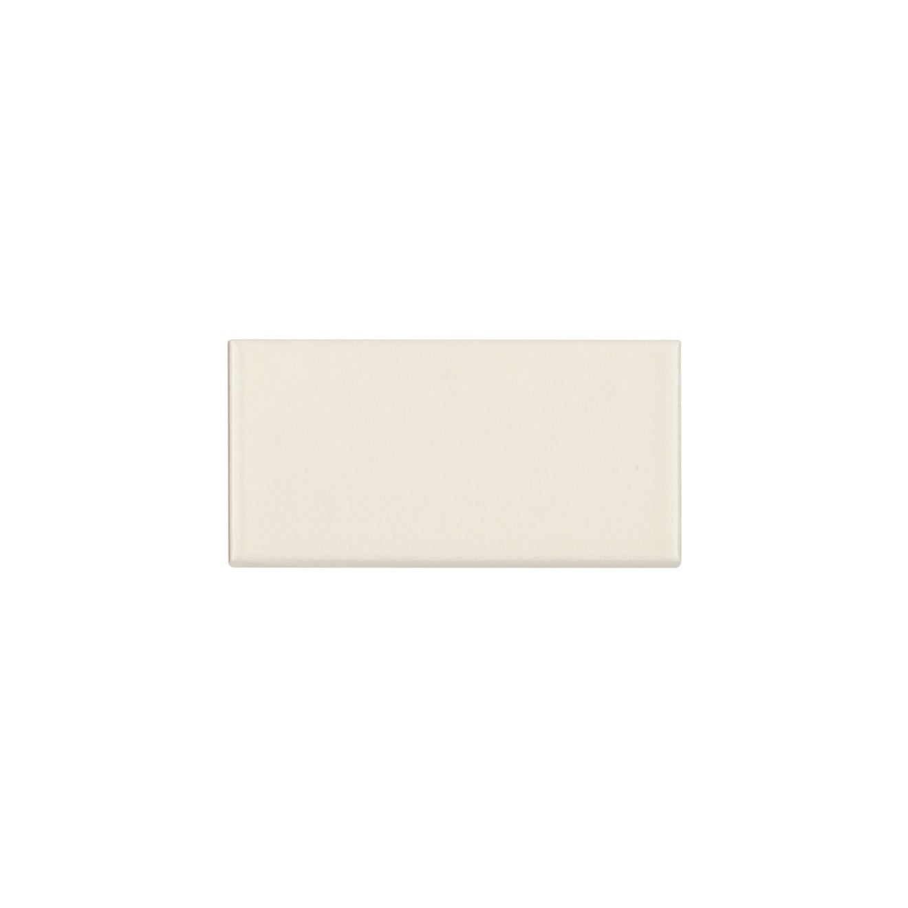 Bedrosians Traditions 6 Inch 3" x 6" Ceramic Bullnose Biscuit