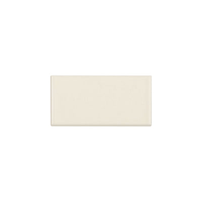 Bedrosians Traditions 6 Inch 3" x 6" Ceramic Bullnose Biscuit