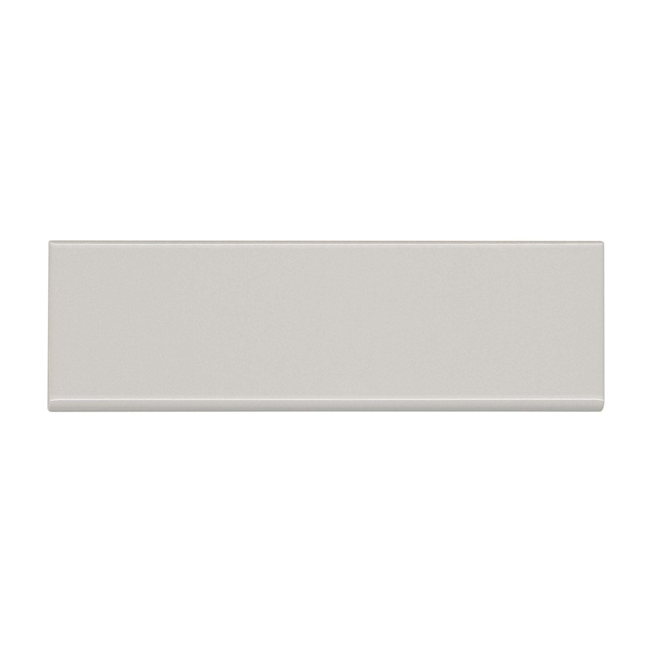 Bedrosians Traditions Bullnose 3" x 10" Ceramic Bullnose Tender Gray