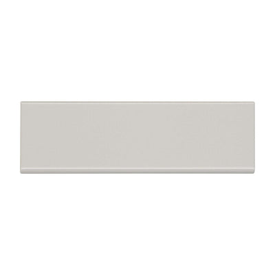 Bedrosians Traditions Bullnose 3" x 10" Ceramic Bullnose Tender Gray