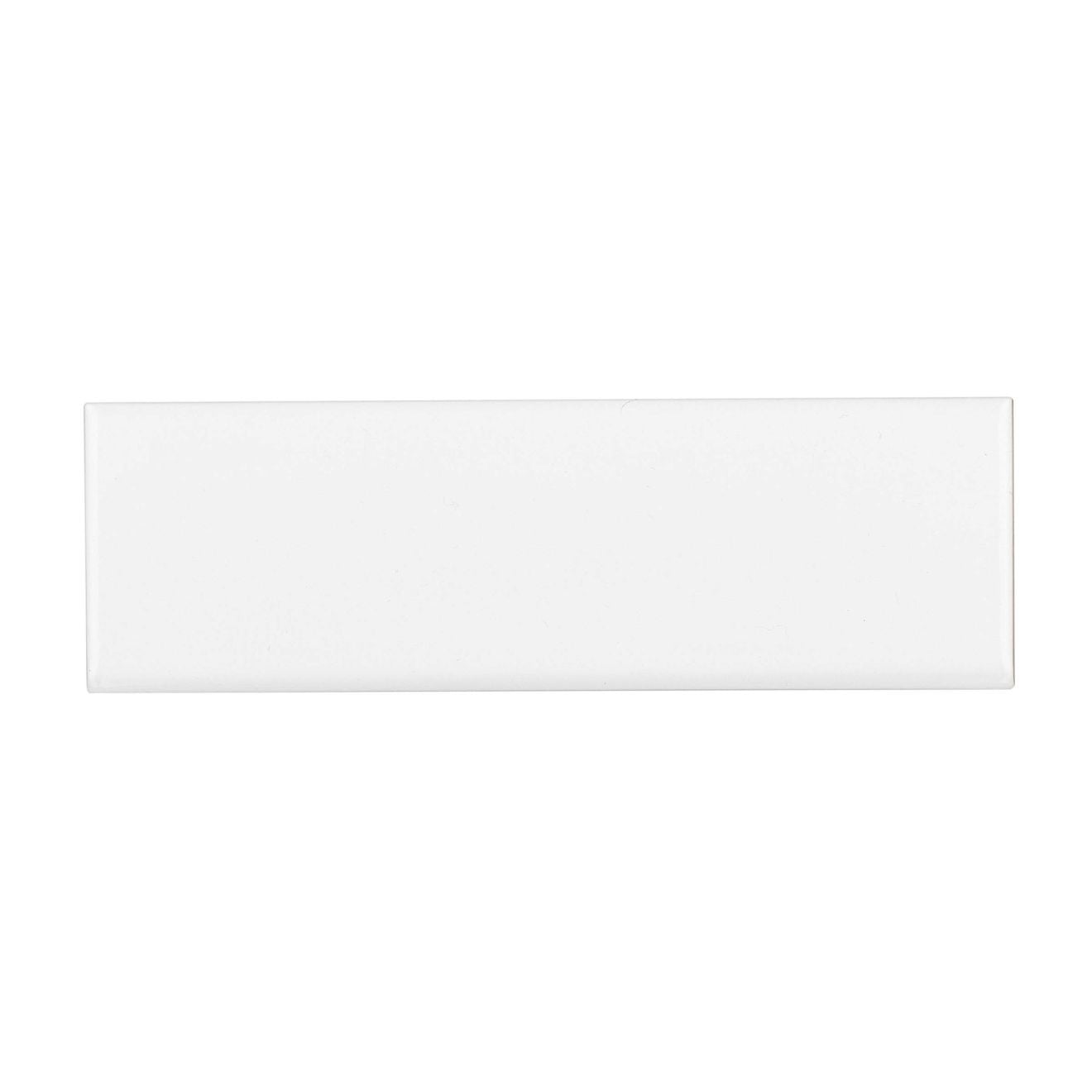 Bedrosians Traditions Bullnose 3" x 10" Ceramic Bullnose Ice White