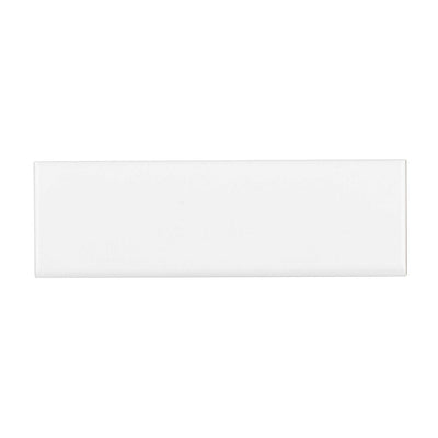 Bedrosians Traditions Bullnose 3" x 10" Ceramic Bullnose Ice White