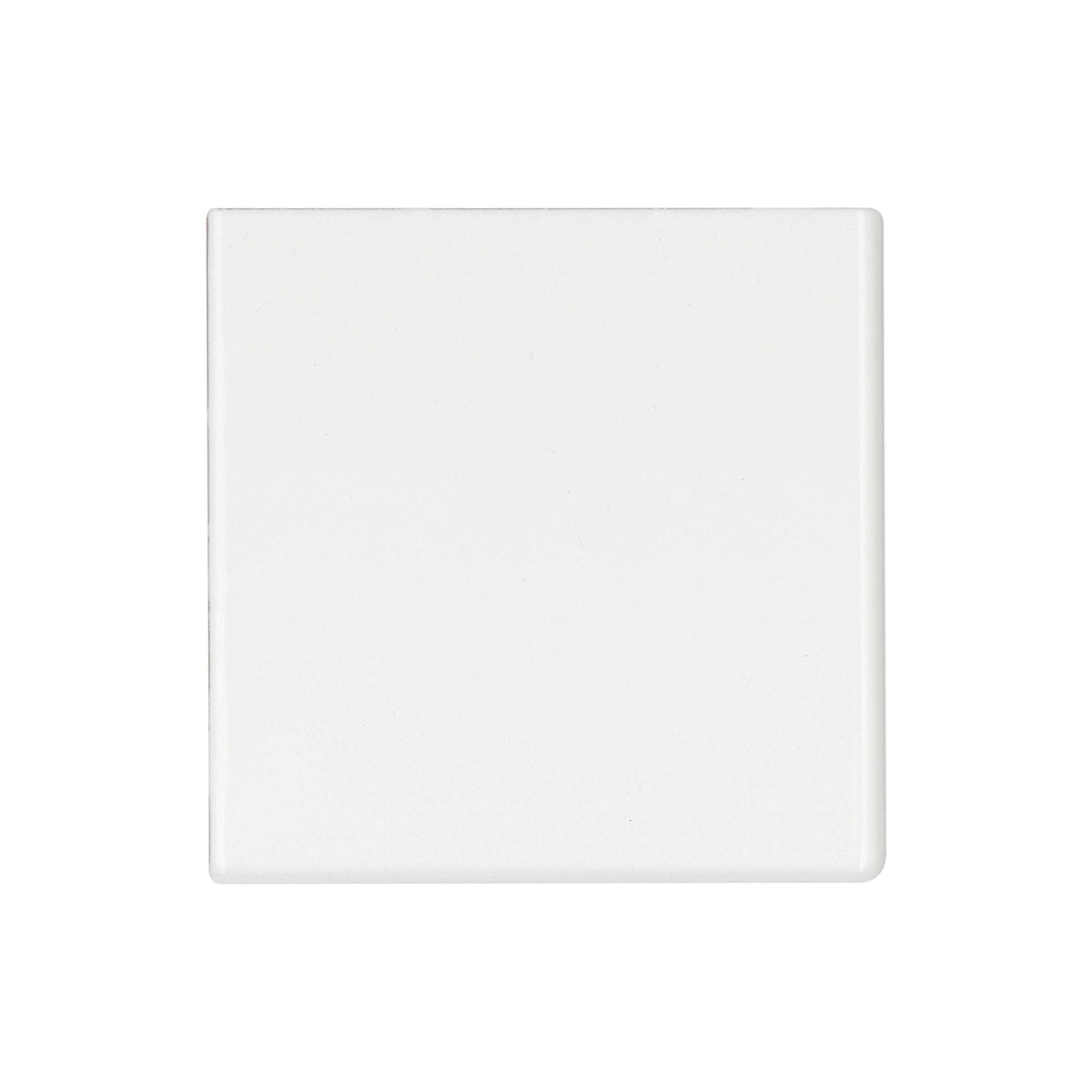 Bedrosians Traditions Bullnose Corner 6" x 6" Ceramic Bullnose Ice White Matte