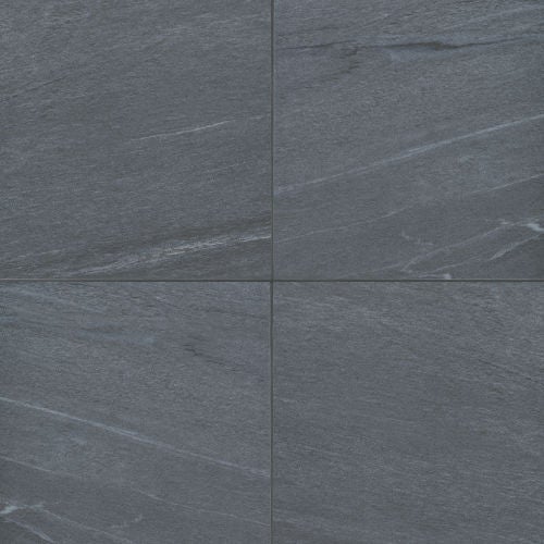 Bedrosians Urban 2.0 24" x 24" Raven Black Porcelain Tile