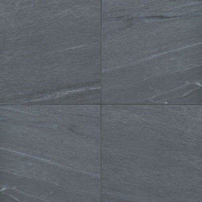 Bedrosians Urban 2.0 24" x 24" Raven Black Porcelain Tile