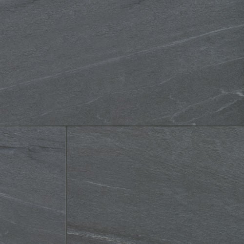 Bedrosians Urban 2.0 24" x 48" Raven Black Porcelain Tile