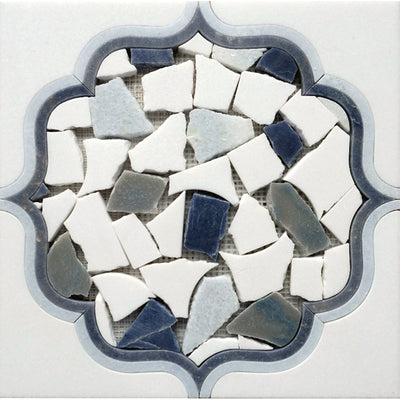 MIR Mosaic Waterjet 5.6 x 5.6 12" x 12" Natural Stone Mosaic