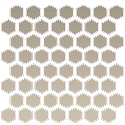 Daltile Color Wheel Mosaic HEX 1 11" x 12" Matte Desert Gray Ceramic Mosaic