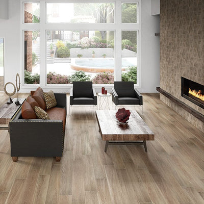 Daltile Emerson Wood 6" x 48" Brazilian Walnut Porcelain Tile