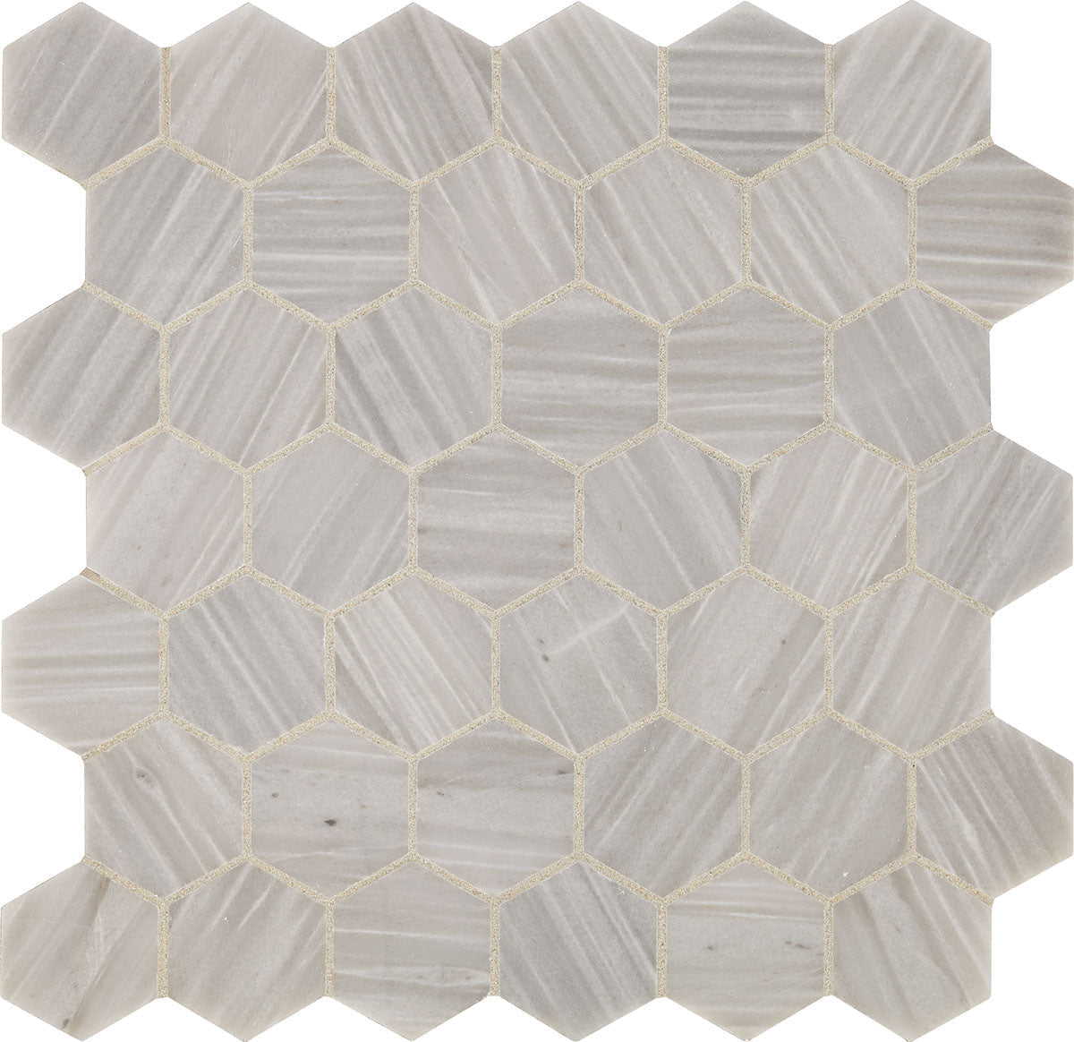 Daltile Fonte 11.68" x 11.87" Pier White Natural Stone Mosaic