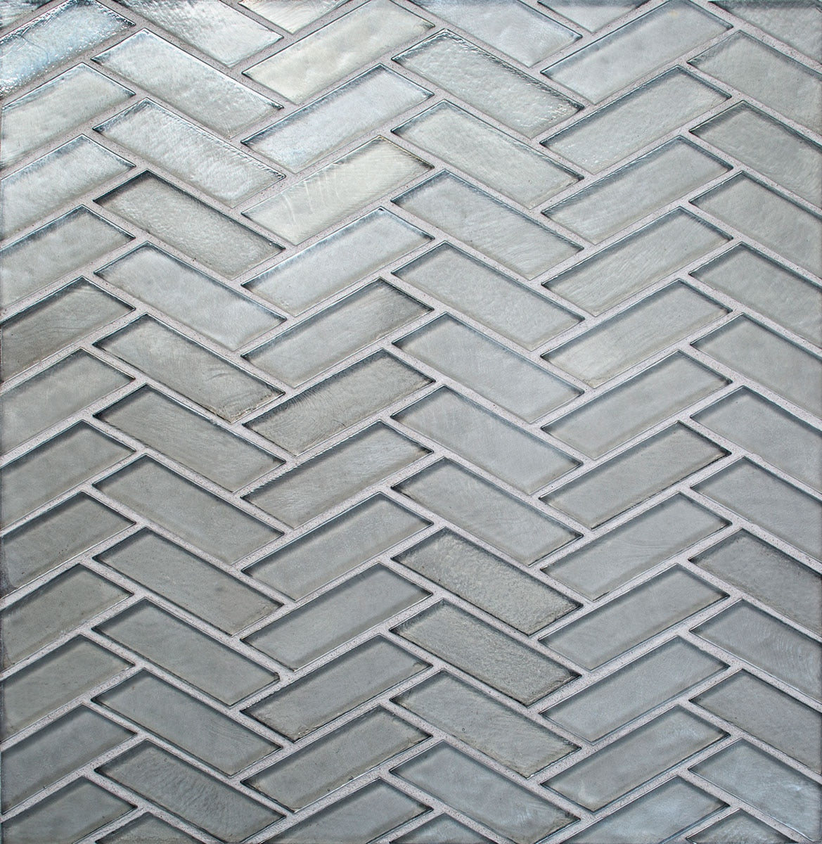 Daltile Illuminary Herringbone 12" x 12" Sandbar Glass Mosaic