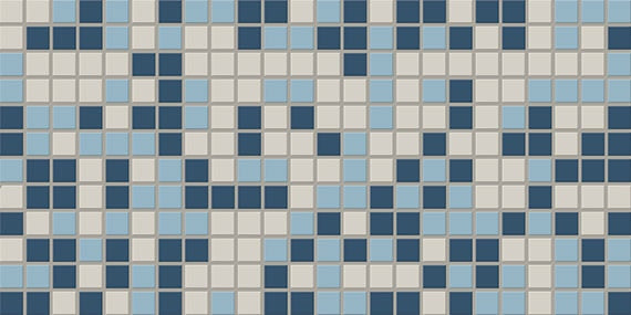 Daltile Keystones Blend 1 x 1 12" x 24" Porcelain Mosaic