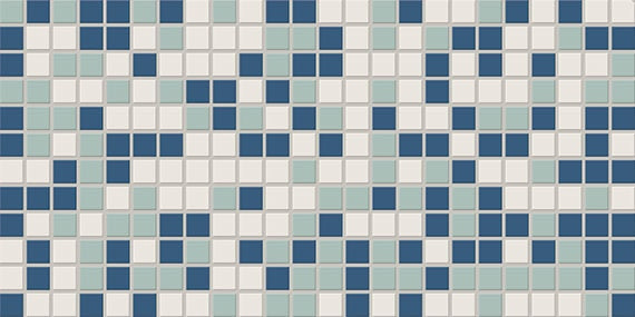 Daltile Keystones Blend 1 x 1 12" x 24" Porcelain Mosaic
