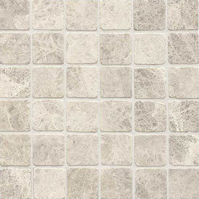 Daltile Limestone 2 x 2 12" x 12" Arcitic Gray Limestone Mosaic