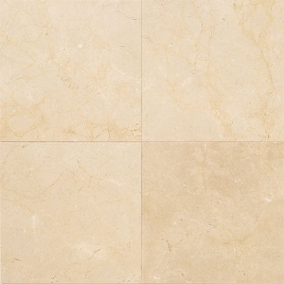 Daltile Marble 18" x 18" First Snow Elegance Honed Marble Tile