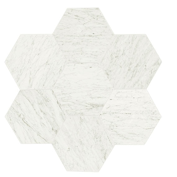 Daltile Marble 18" x 20.75" Carrara White Marble Tile