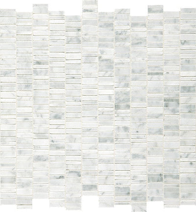 Daltile Marble 1" 12" x 12" Carrara White Polished Marble Mosaic