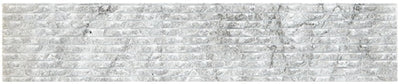 Daltile Marble Raked 4" x 20" Stormy Mist Polished Marble Mosaic