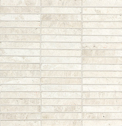 Daltile Marble Straight Joint 12" x 12" White Cliffs Polished Marble Mosaic