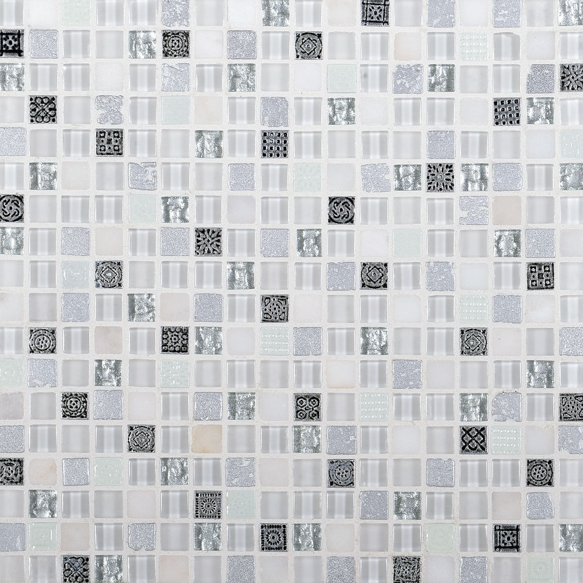 Daltile Marvel 12" x 12" Illusion Stone & Glass Mosaic
