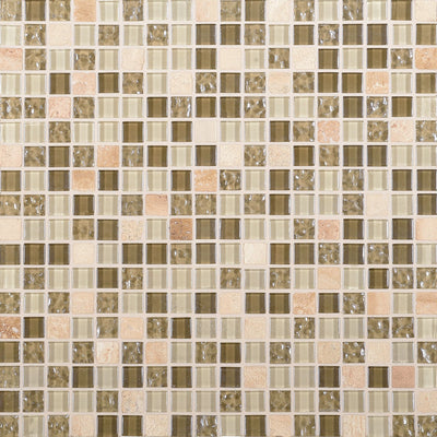 Daltile Marvel 12" x 12" Ruby Stone & Glass Mosaic