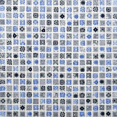 Daltile Marvel 12" x 12" Onyx Stone & Glass Mosaic